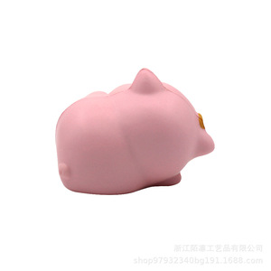 Cartoon Pig Pu Foam Lying Pose Cute Animal Toy Desk Ornament Gift Slow <b>Rebound</b> Toy - Product Image 4