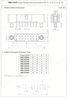 Conector de Montaje en PCB de la Serie M80-510, Paso de 2.0 mm, Conectores Chapados en Oro con Bloqueo de Tornillo, Conector de Alta Fiabilidad M80-5100405