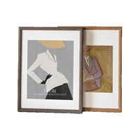 Cadre photo personnalisé en bois massif A4, minimaliste, vide, pour peinture, puzzle, affiche, à suspendre au mur ou à poser sur table