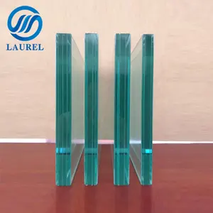 6.38mm 12mm clear float glass tempered laminated glass price