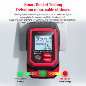 Noyafa NF-824 AC Circuit Breaker Finder Điện Áp Điện Tester Với GFCCI Ổ Cắm Ổ Cắm Phân Cực Phát Hiện Và NCV Chức Năng - Product Image 4