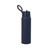 Bouteille d'eau portable pour le sport et le cyclisme en plein air, avec couvercle magnétique, support de téléphone, en acier inoxydable 304, isolée