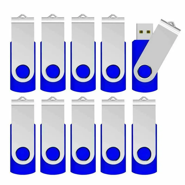 New High Speed Metal USB 3.0 Flash Drive 8GB-128GB Mini Pendrive Double-Sided Rotatable with 2-Year Warranty
