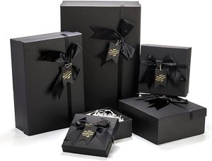 HIgh Quality Eco-friendly <b>Black</b> Cardboard for Packaging <b>Box</b> Bag Clothes Tag - Product Image 2