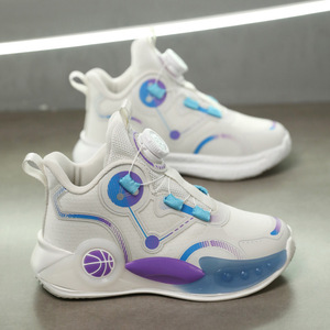 Chaussures de basket-ball pour garçons, empeigne en mesh, semelle extérieure en caoutchouc, semelle intermédiaire en EVA, doublure en mesh, été 2024 - Product Image 2