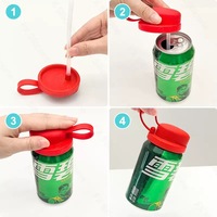 Couvre-pailles en silicone réutilisables pour canettes, avec bouchon, accessoires pour boissons, pour tasse en étain et couvercle de tasse, étanchéité