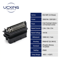 Adaptateur automobile 94 broches en alliage de cuivre, mâle, angle droit 90 degrés, pas de 2,5-5,2 mm, 21A 14V, en stock, OEM ODM