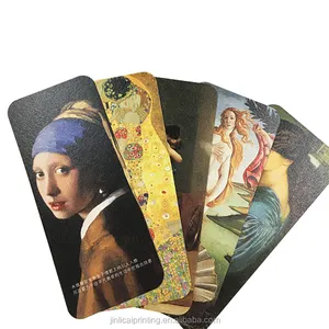High quality paper art bookmark for printing world famous paintings