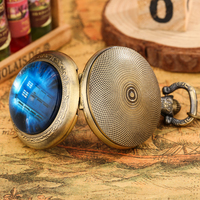 Dr Who Time Vortex-reloj de bolsillo de cuarzo antiguo, accesorio con colgante, regalo artesanal