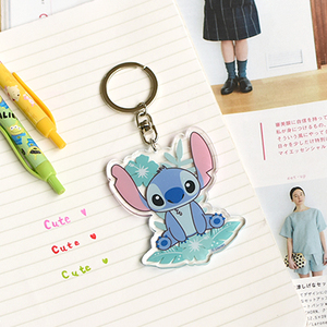 Llavero de cuero con diseño de dibujos animados, estilo moderno, colgante decorativo para bolso, llavero de acrílico transparente con forma de dibujo animado - Product Image 5