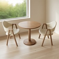 Table basse ronde en bois traditionnelle moderne, brun foncé, multifonctionnelle, écologique, meubles pour la maison, pour le salon