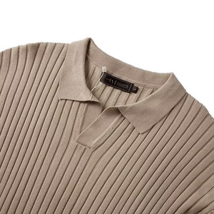 เสื้อโปโลถักแขนสั้นผู้ชาย, MLXL2XL3XL ลำลองสีพื้นฤดูร้อน - Product Image 5