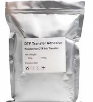 Poudre adhésive thermofusible DTF blanche en gros pour usine, à séchage rapide et haute adhérence, pour impression de t-shirts personnalisés, approvisionnement en vrac pour ateliers.