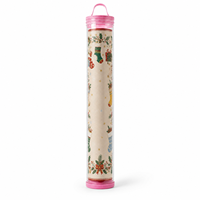 Tube de transport de luxe moderne en PVC transparent pour tapis de mahjong avec poignée à boucle, organisateur de tapis de mahjong écologique