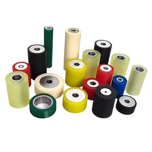 Polyurethane roller rubber roller coated with rubber roller