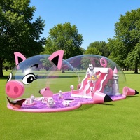 Tente bulle transparente gonflable personnalisée en PVC pour la famille, pour le camping en plein air