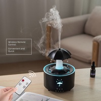Diffuseur d'arômes goutte de pluie coloré transfrontalier, best-seller, humidificateur rotatif en forme de goutte d'eau, télécommande, alimentation USB, silencieux