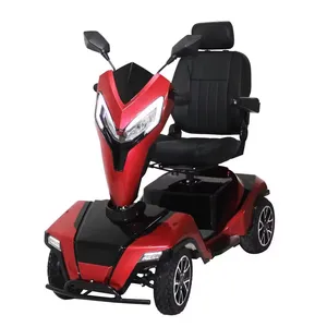 Retro stijl elektrische mobiliteit vierwieler scooter voor de eldery mensen