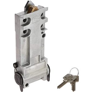 Serrure cylindrique en zinc plaqué gris, 1 clé, cylindre Euro Din pour la série Frog 001A4366 - Product Image 3