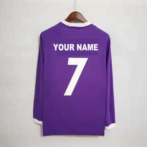 Madridaes özel Ronaldoes nefes hızlı kuru hafif 100% Polyester dijital baskı tam kollu Retro futbol forması için - Product Image 1