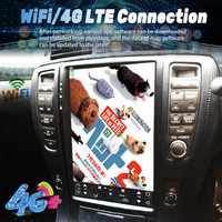 Autoradio Stéréo Écran Tesla IPS 12,8'' DSP pour Tableau de Bord, Lecteur Multimédia Android 13 GPS avec Aide au Recul pour Crown S180 2003-2008 Droit