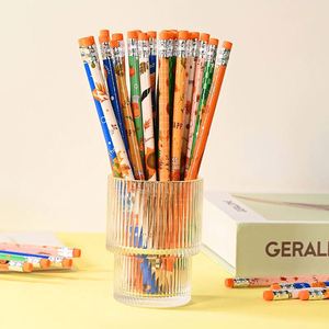 Série Thanksgiving – Crayons à dessin HB en bois mignons, dureté 2B, pour enfants, usage scolaire, ensemble de crayons de couleur - Product Image 1