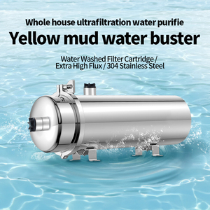 Système de filtration d'eau par ultrafiltration central Cheero 5-10t, vanne manuelle, acier inoxydable 304, filtre PVDF lavable, montage mural, auto-nettoyant - Product Image 3