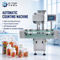 Machine de comptage de capsules molles DTOP à 8 canaux, 40 flacons par minute, certifiée CE, machine de comptage et d'emballage de bonbons