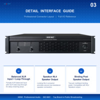 Amplificateur de puissance professionnel HK-A2201 2 canaux 2*200W pour système audio DJ, performances live et sonorisation PA