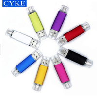 CYKE Rapide Vitesse USB 3.0 2.0 OTG 2 dans 1 Pen drive 64GB En Métal À Double USAGE USB Flash Drive 16GB 8GB Double Utiliser pour Android ou Type-c
