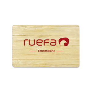 Tarjeta de Visita de Madera de Bambú Personalizada con Logotipo Grabado con Láser, Impermeable, con Código de Barras Impreso - Product Image 2
