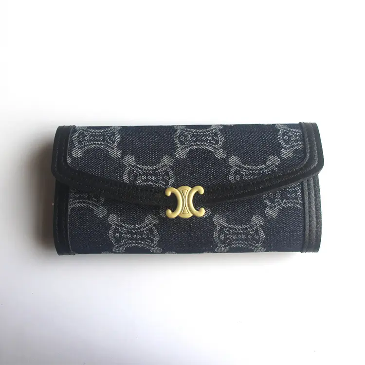 Fashion European Style Houndstooth Wallet Women Short Folding Coin Purse Multi-Slot RFID Card Holder Anti-Theft Scarf