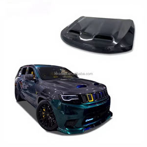 ใหม่สำหรับ Grand Cherokee ฝาครอบเครื่องยนต์แบบ Carbon Fiber Bumper SVR Style คุณภาพสูง 100% ติดตั้งง่ายแบบขันสกรู - Product Image 3