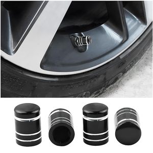 Tapas de válvula de acero inoxidable negro para neumáticos sin cámara, tapas de rueda de aleación para coche, reemplazo y reparación para válvulas americanas - Product Image 3