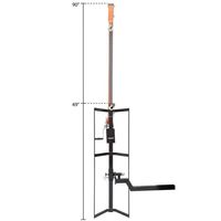 JH-Mech 2 "attelage de camion cerf palan et Gambrel 600lbs acier noir enduit de poudre polyvalent robuste cerf palan attelage