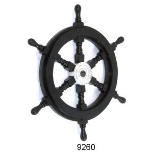 Handicrafts <b>Wooden</b> Ship <b>Wheel</b> 15" Antique Marine Nautical and Natural Decorative Ship <b>Wheel</b> for Wall Decoration 15" - Product Image 2