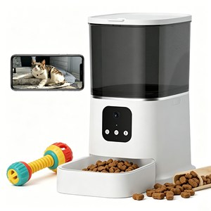 Distributeur automatique de nourriture pour animaux de compagnie OEM personnalisé, grande capacité, distributeur intelligent avec couvercle anti-poussière - Product Image 1