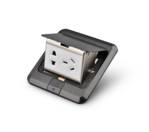 Enchufe de <span class=keywords><strong>suelo</strong></span> retráctil de latón dorado al por mayor, estándar CN 15A IP44, combinado, a prueba de polvo, empotrado - Product Image 2
