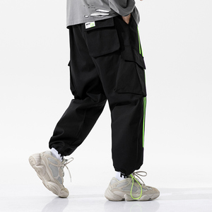 Larga Bolsillo grande pantalones <span class=keywords><strong>de</strong></span> algodón <span class=keywords><strong>de</strong></span> los hombres pantalones casuales pantalones <span class=keywords><strong>de</strong></span> carga - Product Image 4