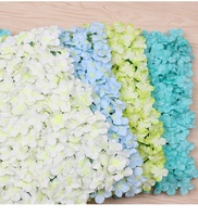 Kain sutra buatan bunga palsu untuk dekorasi jendela Paskah bunga latar belakang pernikahan pengaturan panggung dinding mawar Hydrangea