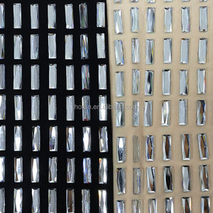 FB 5*15 150 см * 100 см, Лидер продаж, эластичная сетчатая ткань со стразами, отделка стразами, ткань для Дамского Платья - Product Image 6