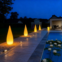 Lámpara de Pie con Burbujas de Agua LED Cambiantes, Sensorial, con Control Remoto