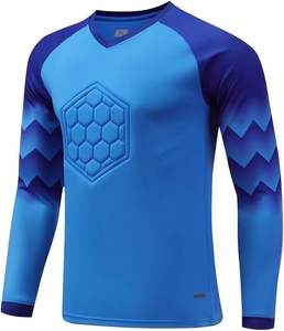 Magliette sportive ad asciugatura rapida spugna imbottita da portiere da calcio magliette da maglia da calcio - Product Image 2