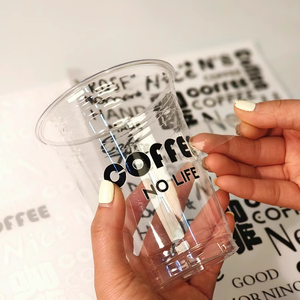 Autocollants personnalisés découpés à la forme, transparents, en <span class=keywords><strong>vinyle</strong></span> imperméable pour logo de marque, emballage de produit, boîte cadeau - Product Image 1
