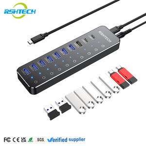 Thâm quyến 10 trong 1 <span class=keywords><strong>USB</strong></span> C HUB <span class=keywords><strong>7</strong></span> cổng 5Gbps + <span class=keywords><strong>3</strong></span> cổng 10Gbps tốc độ cao truyền dữ liệu Loại-C Docking Station cho máy tính MACBOOK - Product Image 1