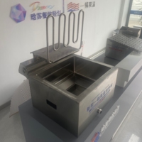 Friteuse électrique commerciale Hansu 25L à double température avec affichage numérique 6000W pour frites et snacks, avec contrôle de la température