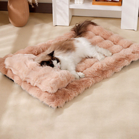 Couverture lestée apaisante antidérapante anti-anxiété pour chat et chien, protection pour canapé, fausse fourrure pour chiot, tapis de siège de voiture pour chien