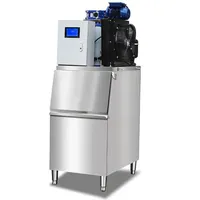 Machine à glaçons en flocons économique de 1 tonne avec réfrigérateur intégré, pour usage industriel