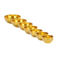 Bols de musique Golden Tuned 864 HZ A5 Note 5.2 Inch of Schumann Frequency Therapy for Sound Healing Bath Idéal pour la méditation Yoga