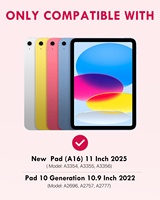 MoKo Housse Clavier Sans Fil Connectée Ajustement Parfait pour iPad 10e Génération 2022 10.9